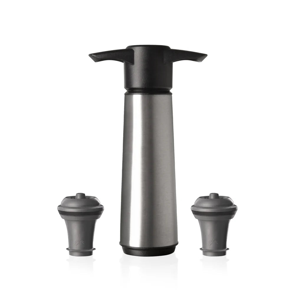 Accesorio Vacuvin Bomba de Vacío Acero Inoxidable con 2 Tapones