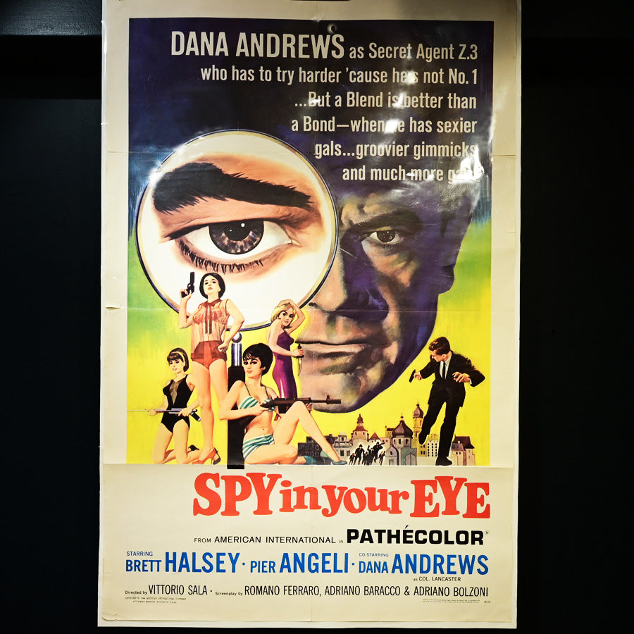 Afiche o cartel de cine "Spy in your eye" original