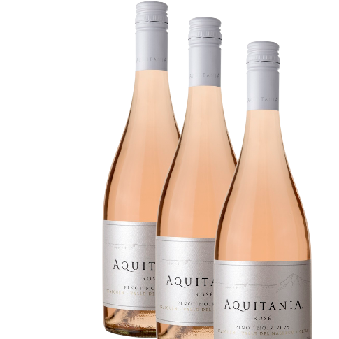 Vino Aquitania Rosé 2025 D.O. Malleco x 3 BOTELLAS