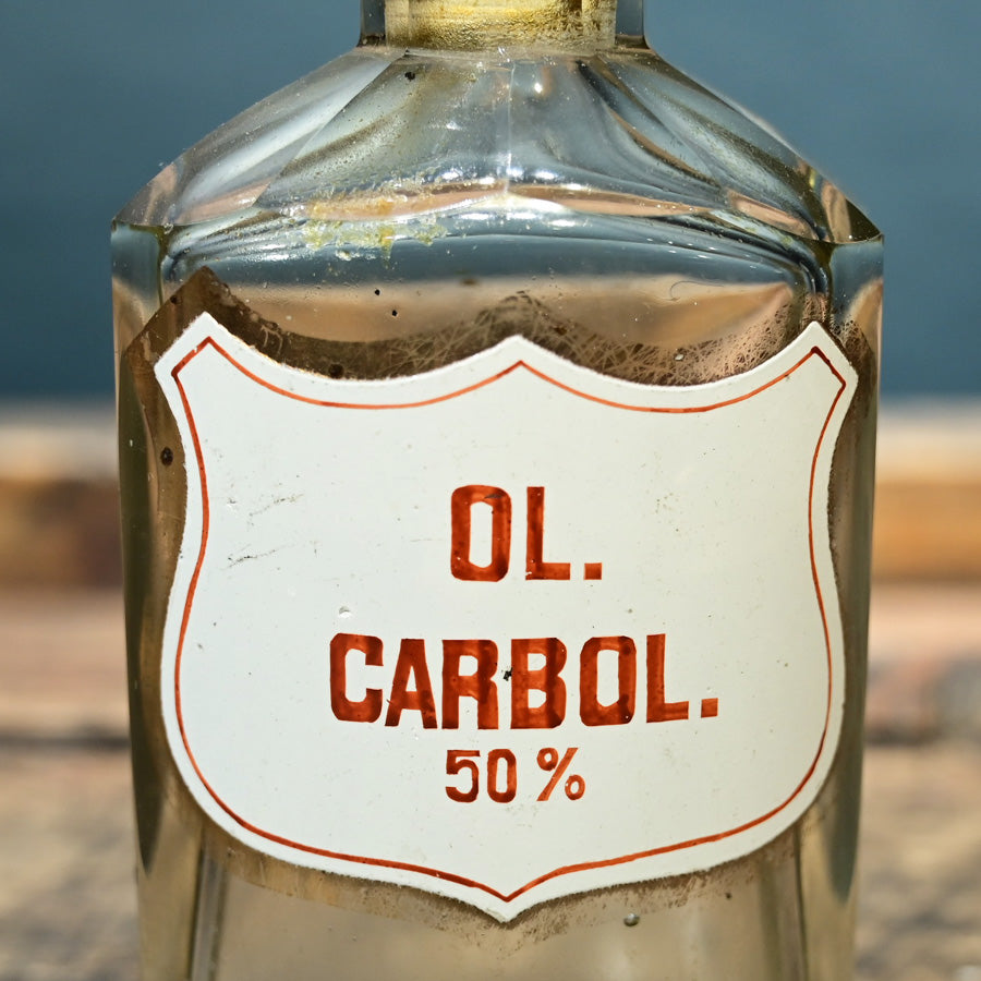 Frasco farmacéutico Ol. Carbol. 50%