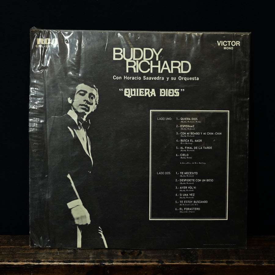 Long Play "Quiera Dios" de Buddy Richard