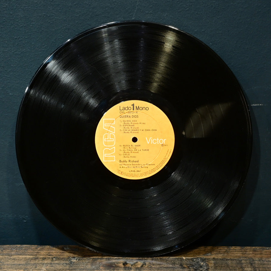 Long Play "Quiera Dios" de Buddy Richard