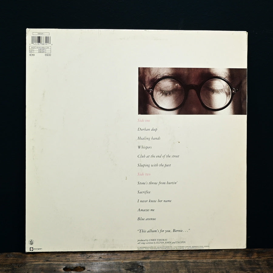 Long Play "Sleeping wih the Past" de Elton John edición neerlandesa 1989