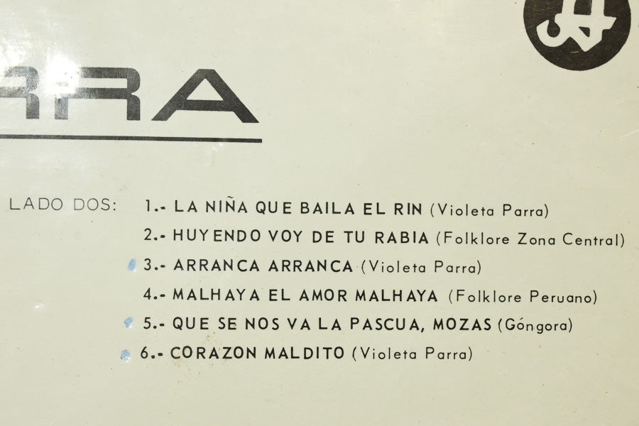 Long Play "Lo mejor de Isabel Parra"