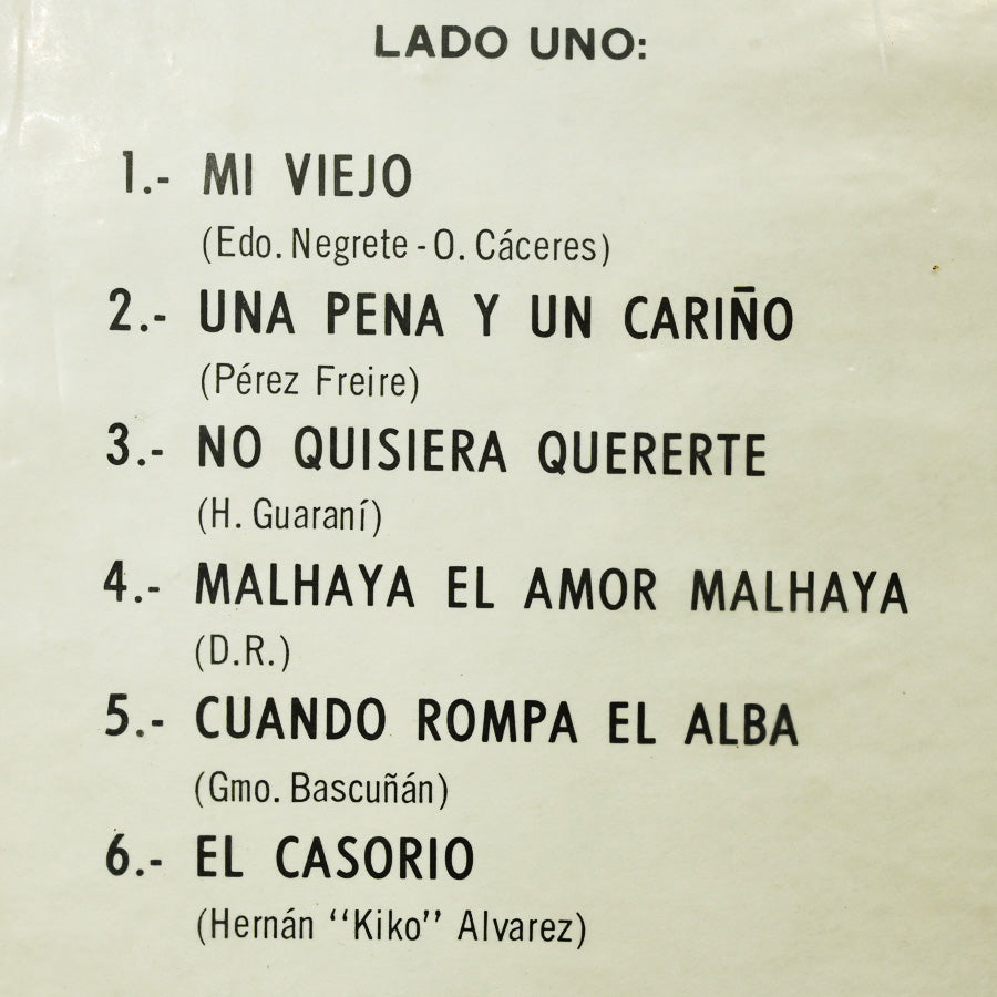 Long Play "Gracias" de Pedro Messone