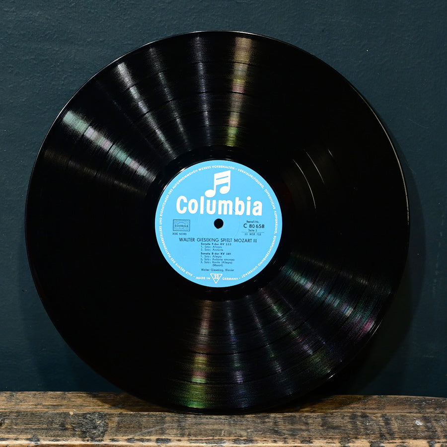 Long Play obras para piano de Mozart por Walter Gieseking