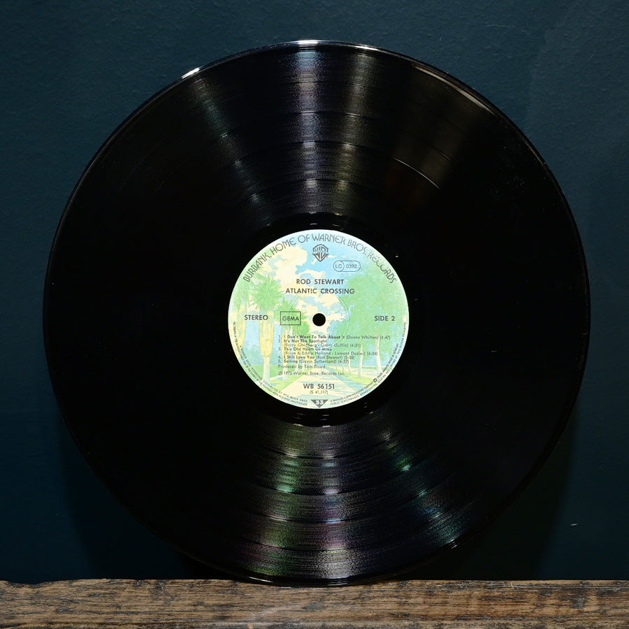 Long Play Atlantic Crossing de Rod Stewart edición alemana de 1975