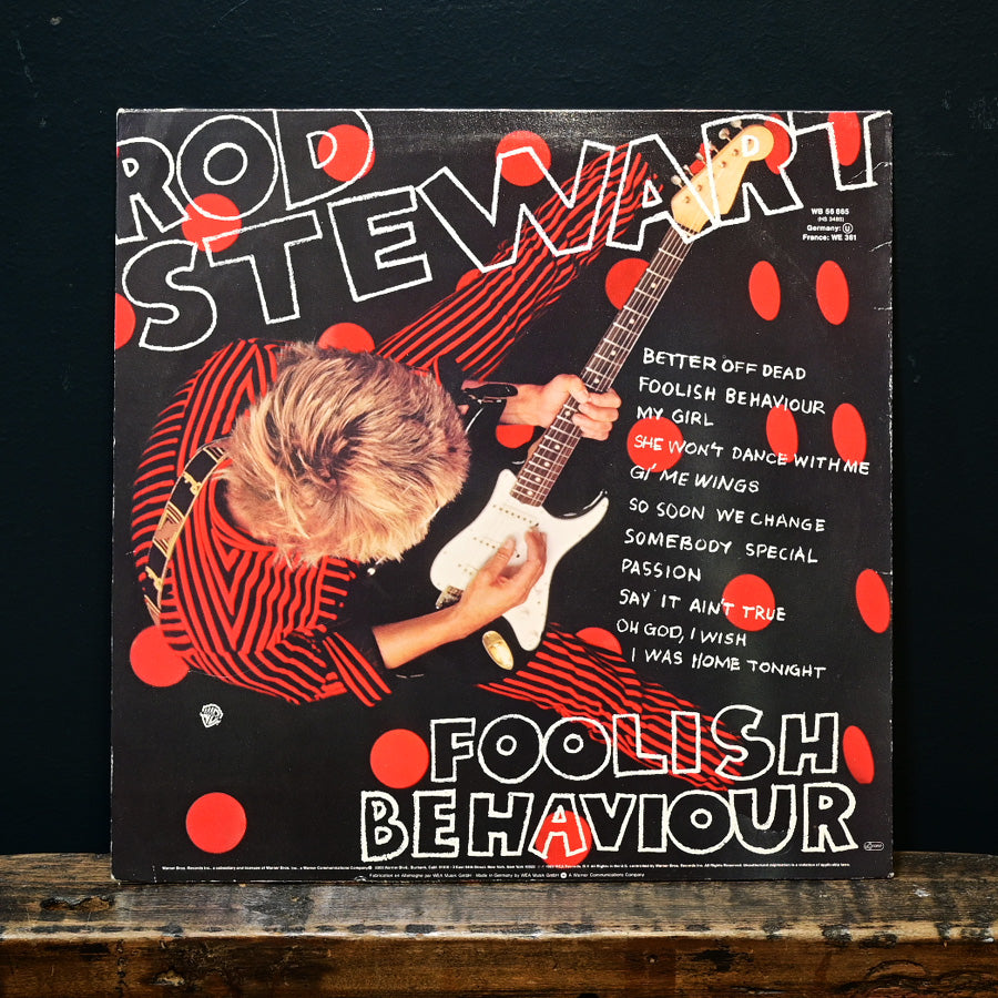Long Play "Foolish Behaviour" de Rod Steward edición neerlandesa de 1980