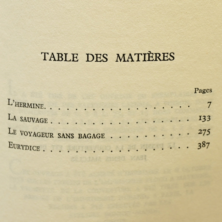 Libro "Pieces Noires" de Jean Anouilh edición numerada 1958