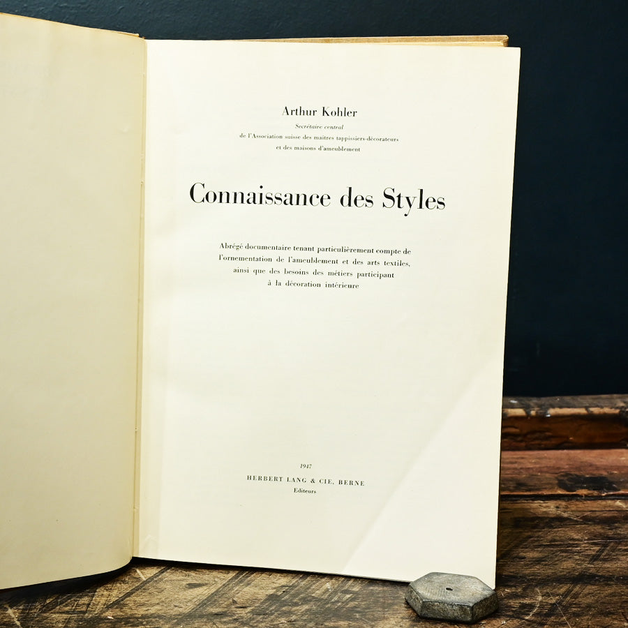 Libro Connaissance des Styles de Arthur Kohler