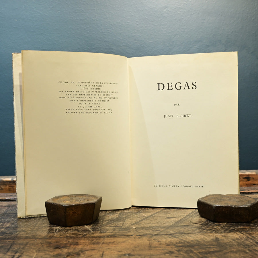 Libro Degas por Jean Bouret