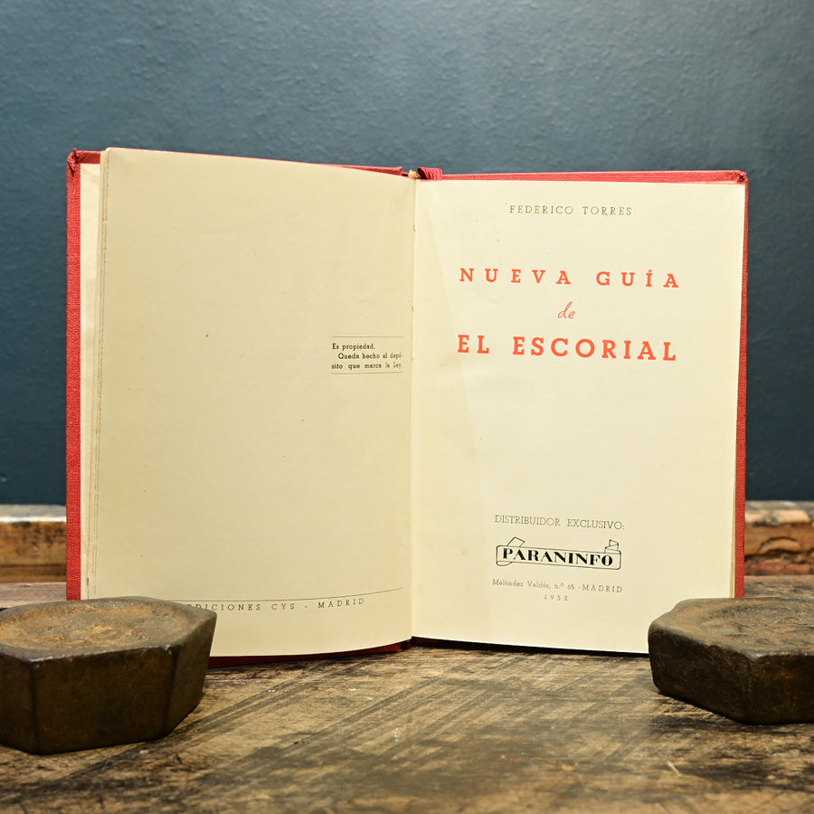 Libro Nueva Guía de El Escorial 1952