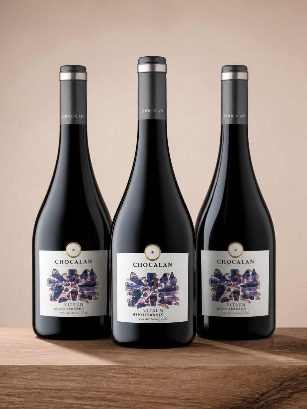 Vino Chocalan Ensamblaje Vitrum Mediterráneo 2021 D.O. Maipo Costa 3 BOTELLAS