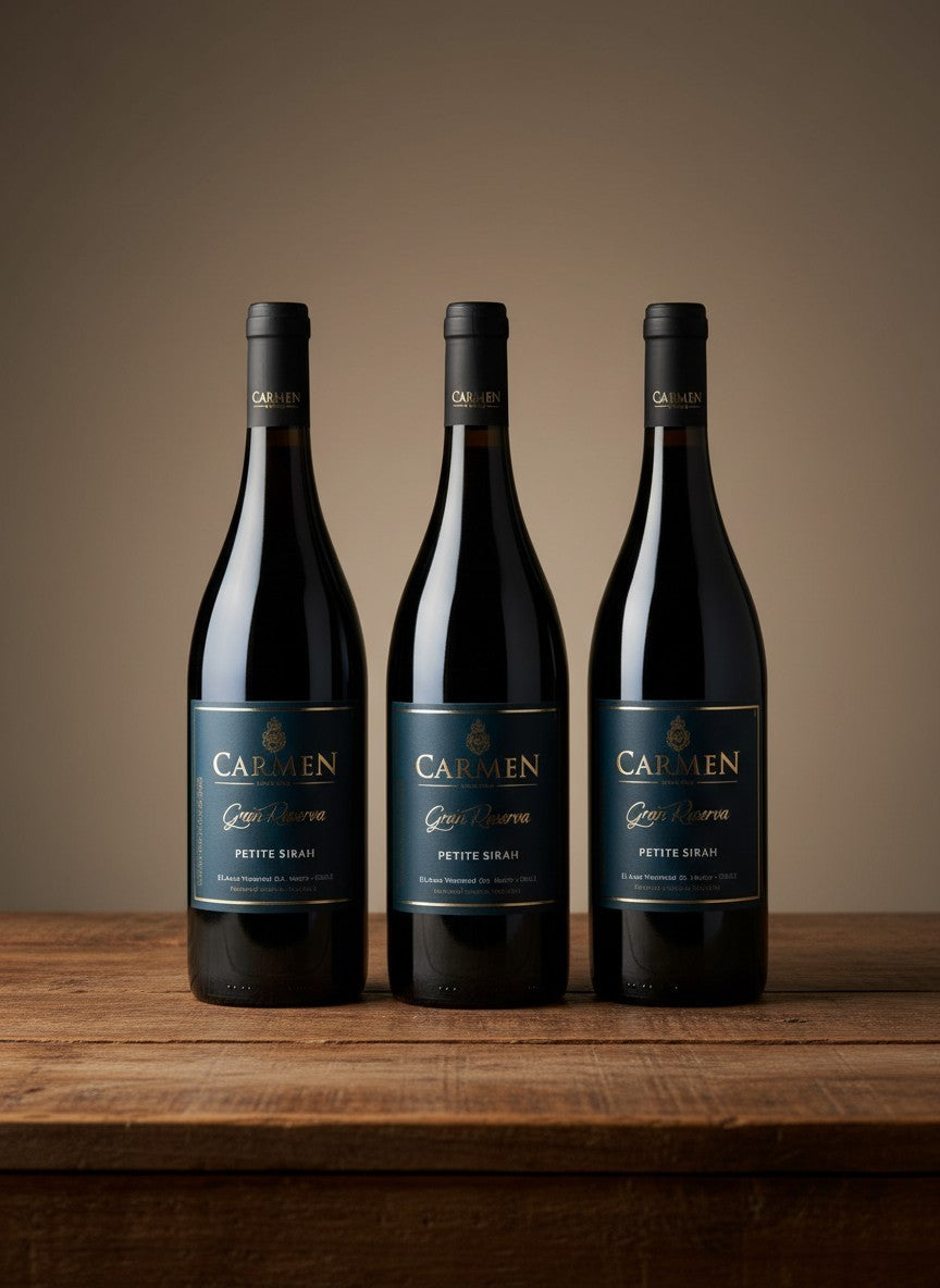 Vino Carmen Gran Reserva Petite Sirah 2022 D.O.Maipo x 3 BOTELLAS