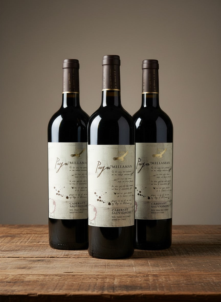 Vino Millamán Paya Cabernet Sauvignon 2021 D.O. Curicó x 3 BOTELLAS