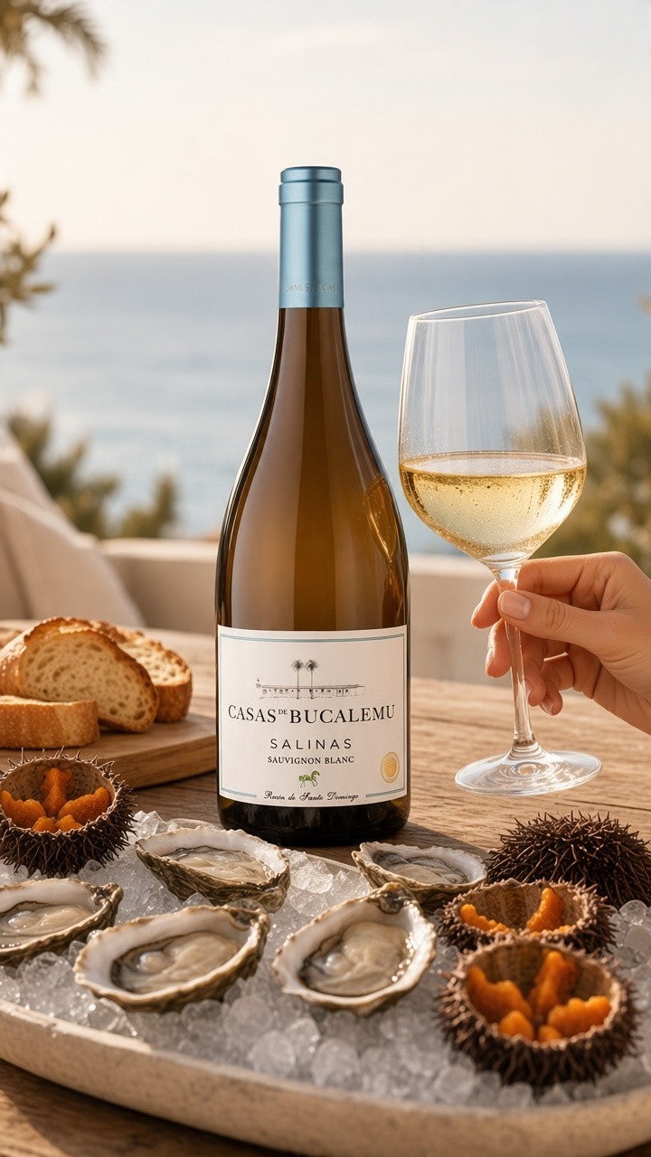 Vino Casas de Bucalemu Salinas Sauvignon Blanc 2023 D.O.Leyda x 3 BOTELLAS