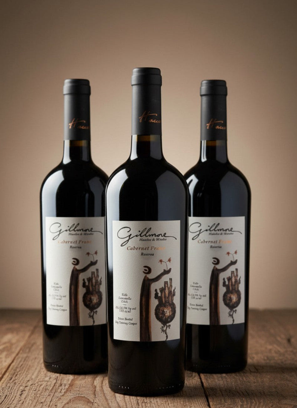 Vino Gillmore Hacedor de Mundos Cabernet Franc 2021 D.O. Maule x 3 Botellas