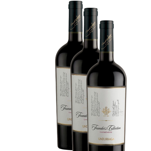 Vino Undurraga Founder´s Collection Carmenere 2022 D.O.Colchagua x 3 BOTELLAS