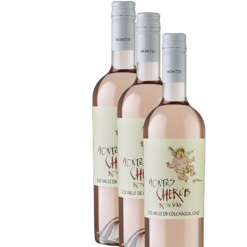Vino Montes Cherub Rosé 2024 D.O Marchigüe (Colchagua Costa) x 3 BOTELLAS