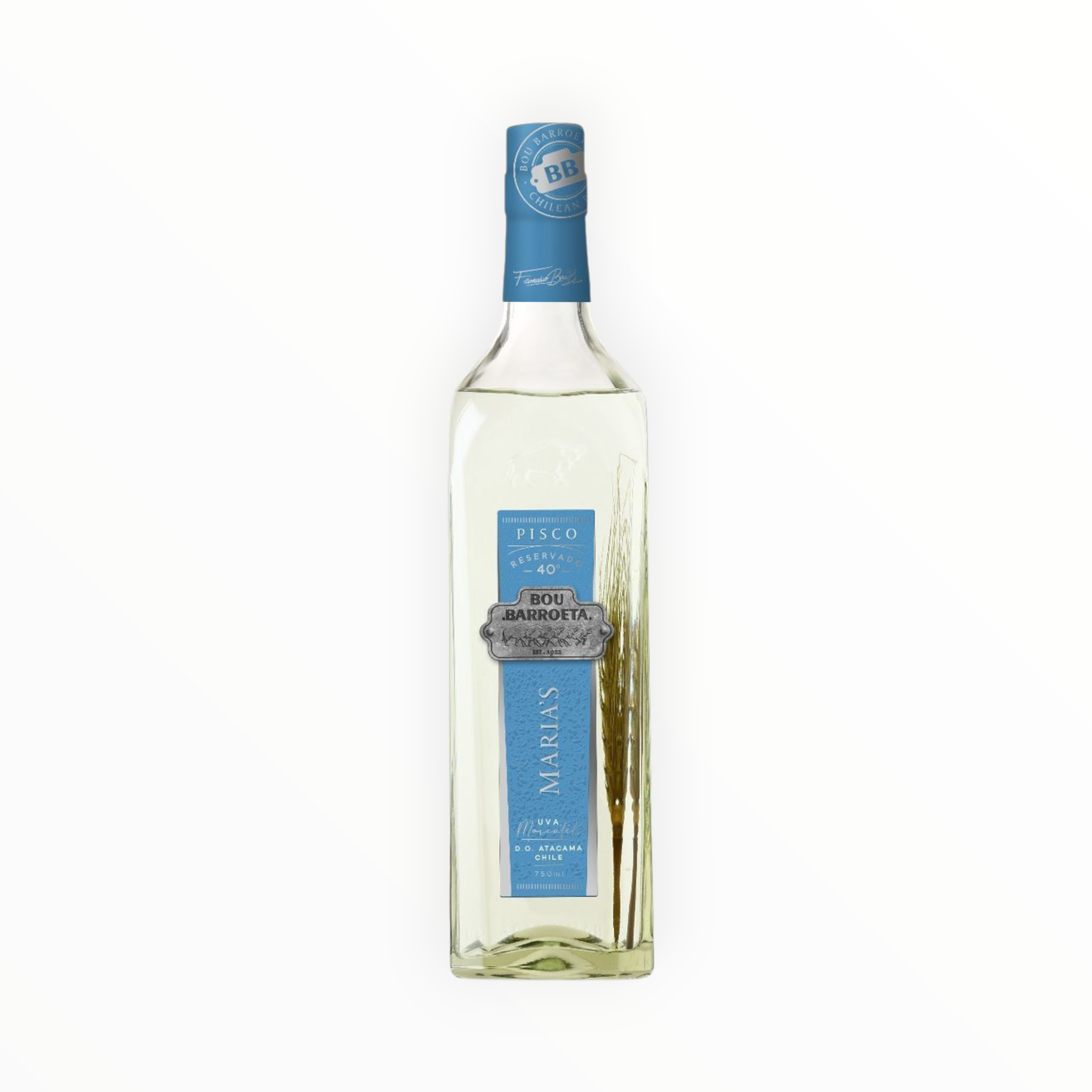 Pisco Bou Barroeta Marias 40° D.O.Elqui