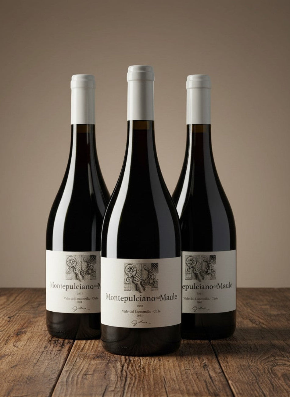 Vino Gillmore Montepulciano del Maule 2022 D.O.Maule x 3 BOTELLAS