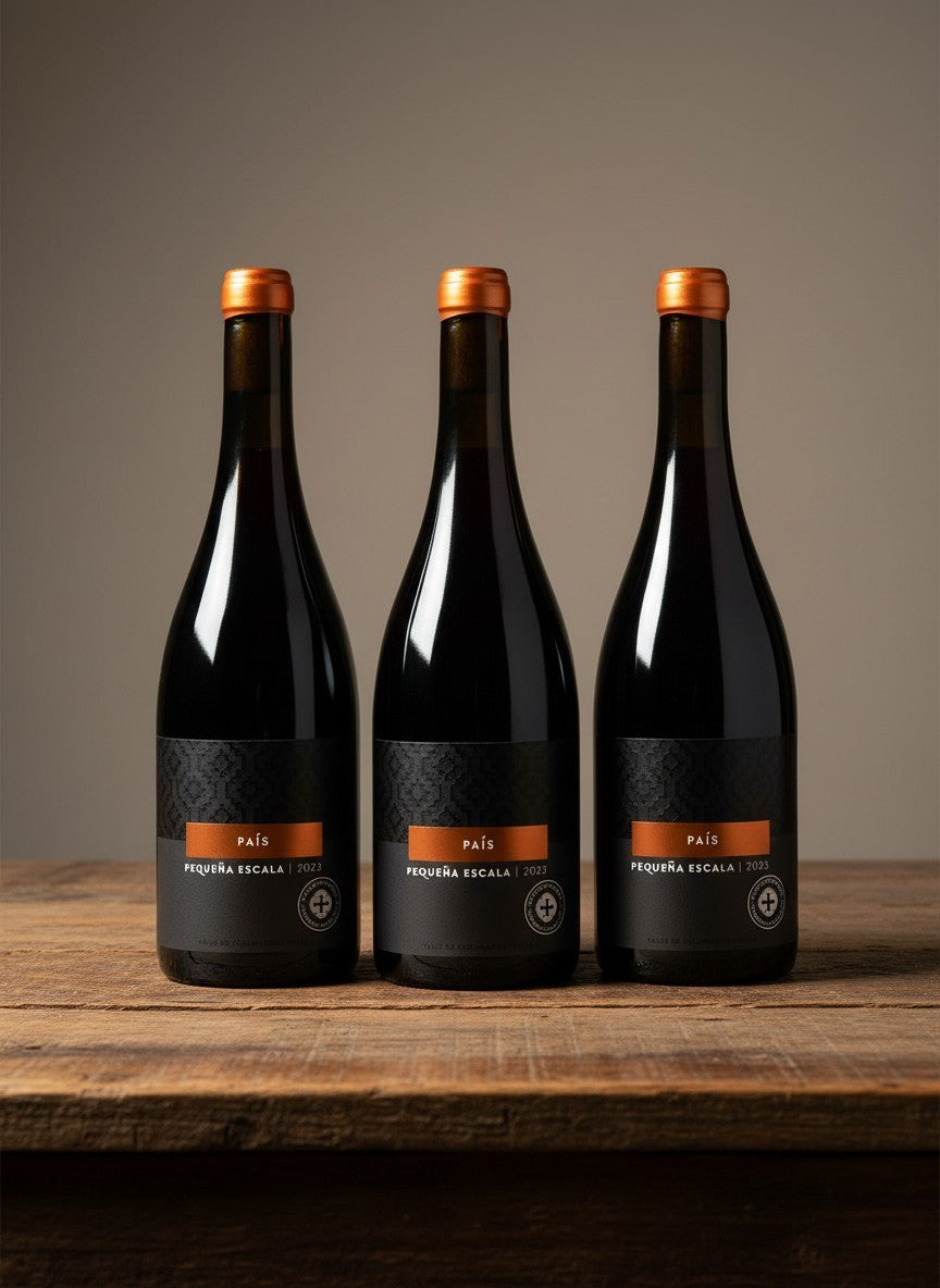 Vino Santa Cruz Pequeña Escala Pais 2023 D.O.2023 x 3 BOTELLAS