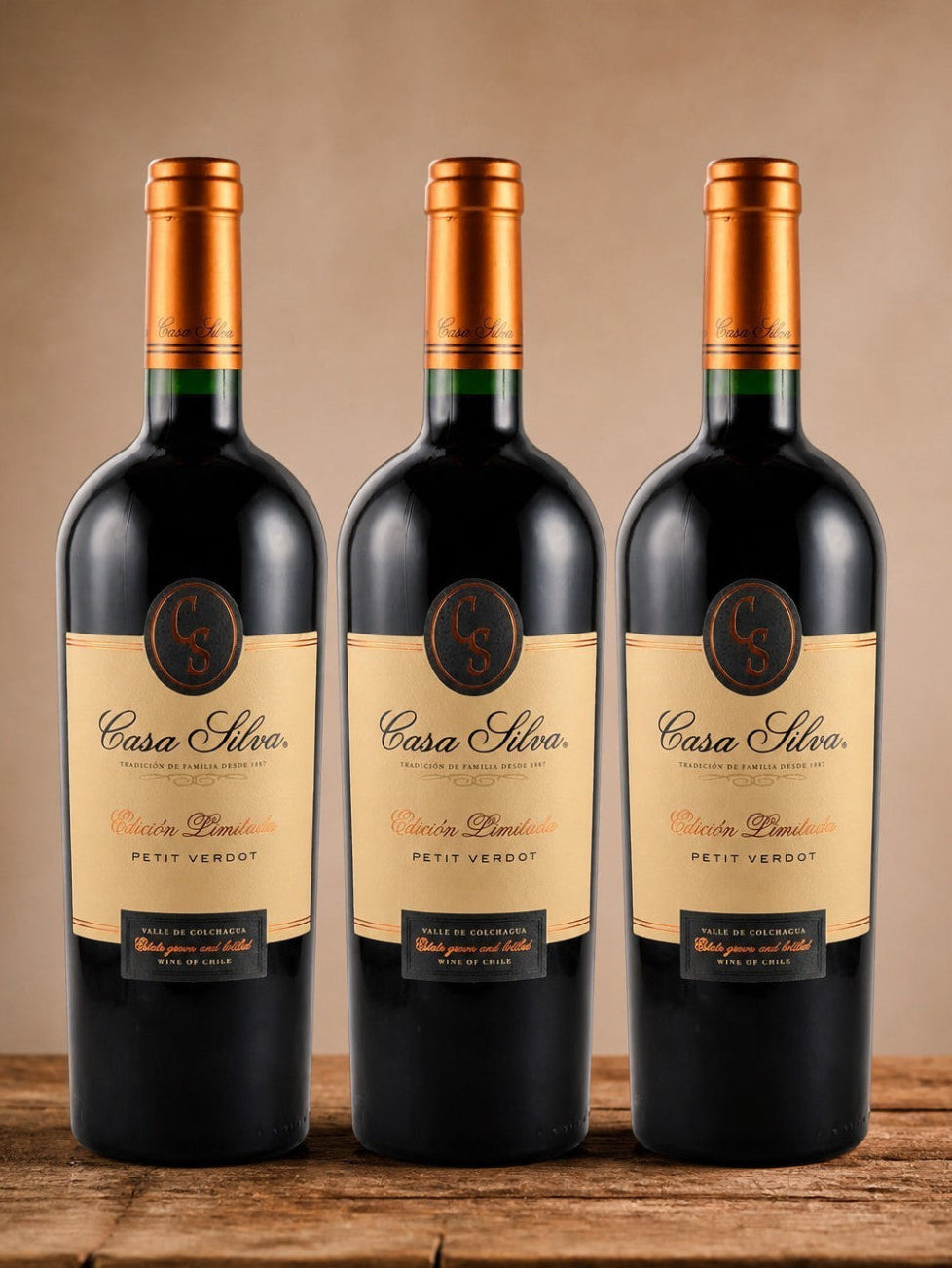 Vino Casa Silva Edición Limitada Petit Verdot 2022 D.O. Colchagua x 3 BOTELLAS