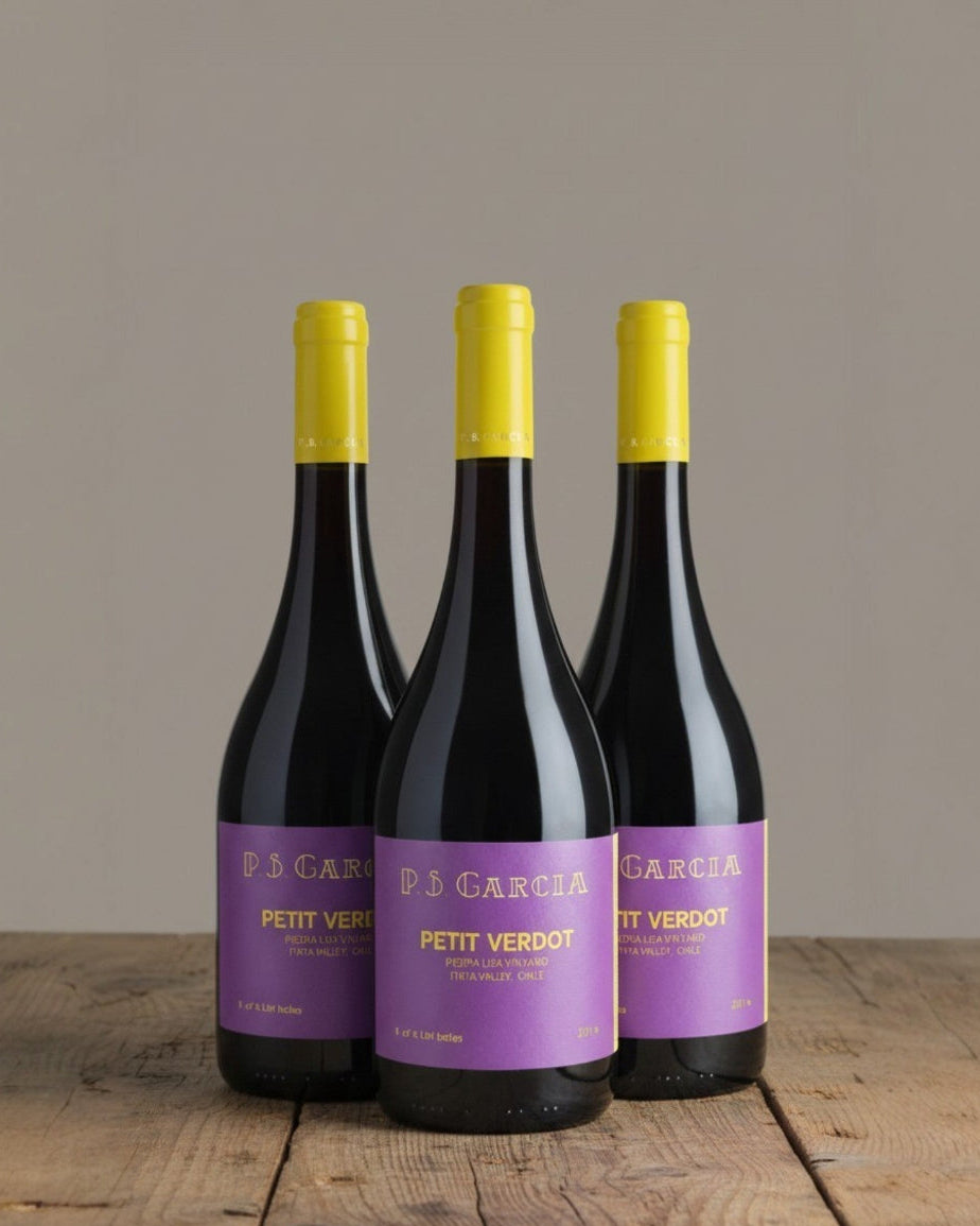 Vino P.S. García Petit Verdot 2021 D.O. Itata x 3 BOTELLAS