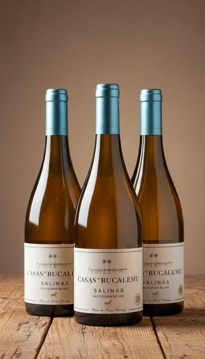 Vino Casas de Bucalemu Salinas Sauvignon Blanc 2023 D.O.Leyda x 3 BOTELLAS