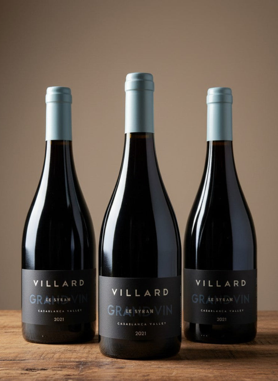 Vino Villard Grand Vin Le Syrah 2021 D.O. Casablanca x 3 BOTELLAS