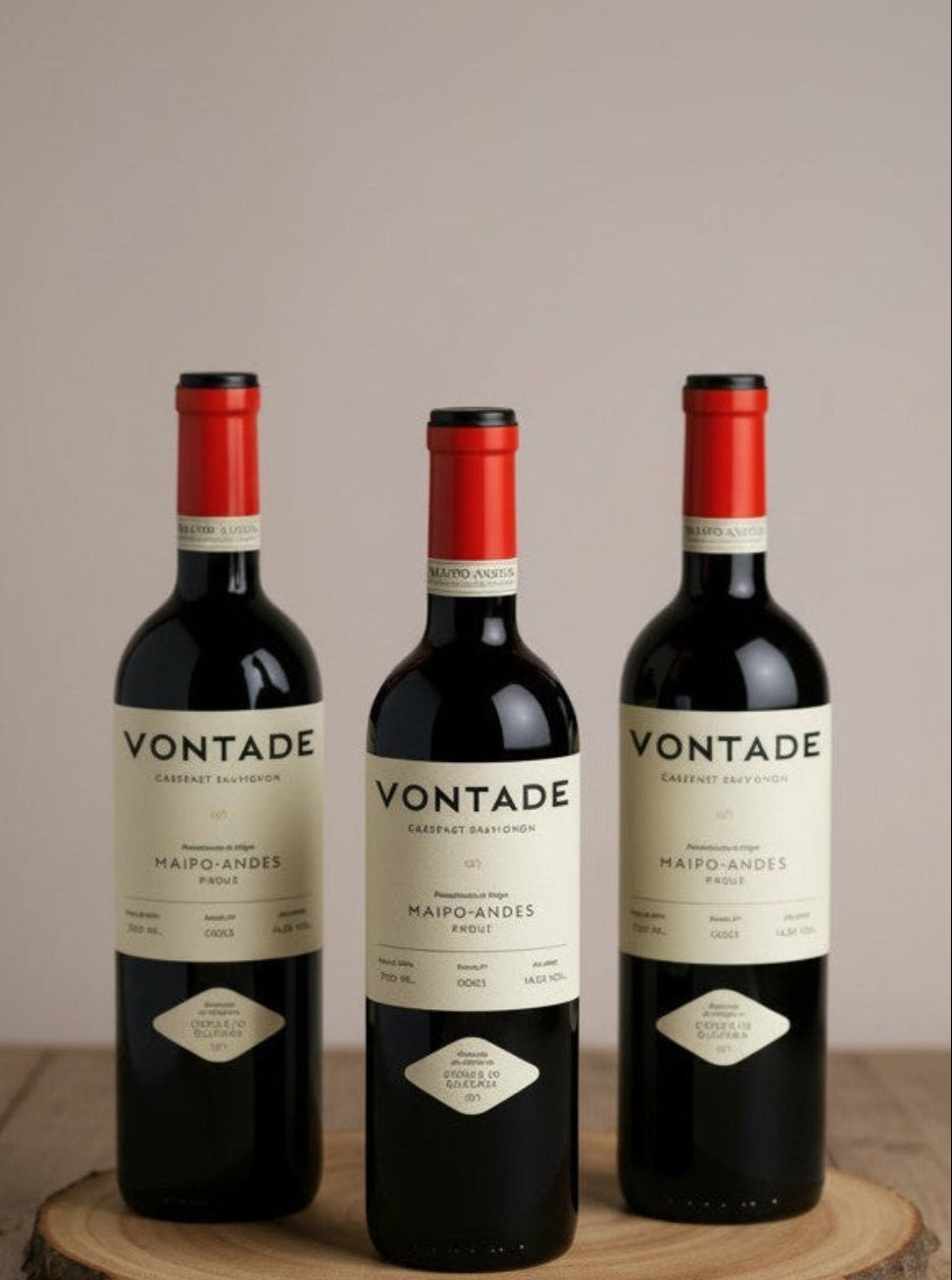 Vino Gonzalo Guzman Vontade Cab Sauv 2022 .O. Maipo Andes. X 3 BOTELLAS