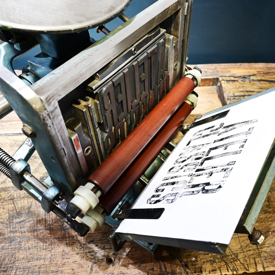 Máquina de impresión letterpress