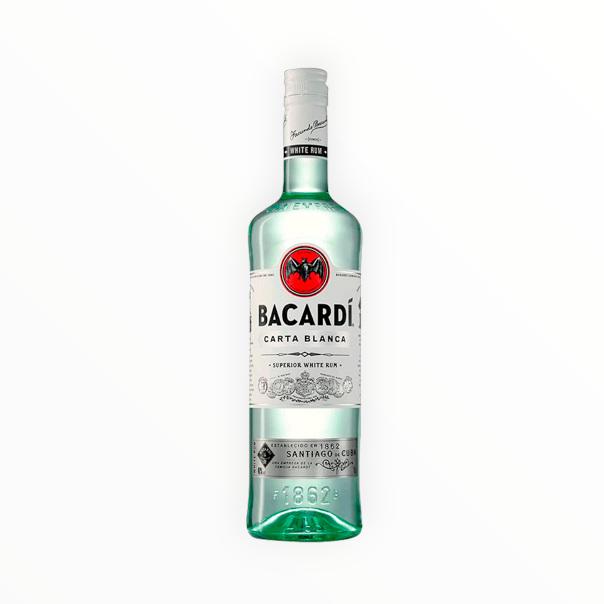 Destilado Bacardi Ron Carta Blanca D.O. Santiago de Cuba, Cuba