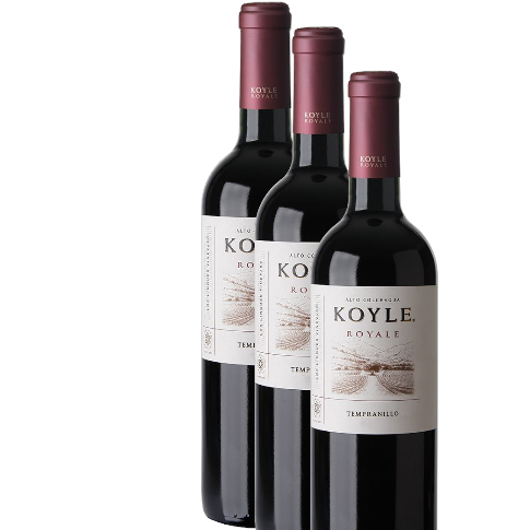 Vino Koyle Royal Tempranillo 2018 D.O. Colchagua Andes X 3 BOTELLAS