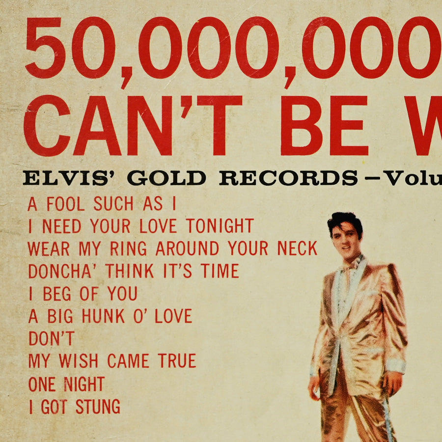 Long Play Elvis Presley "50.000.000 Elvis Fans can't be wrong" Vol. 2