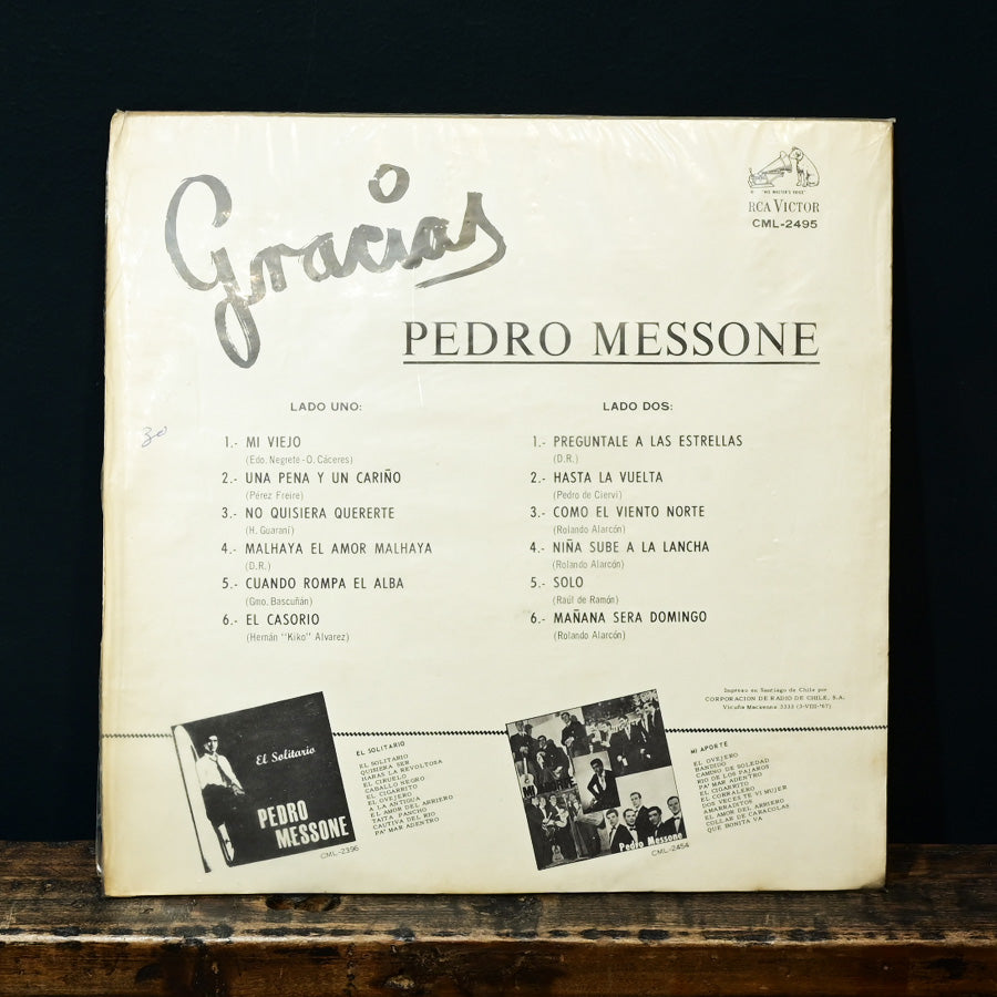 Long Play "Gracias" de Pedro Messone