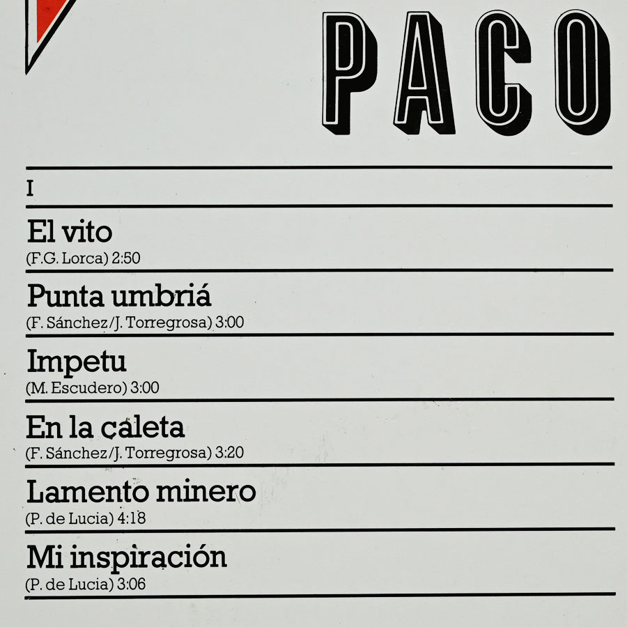 Long Play "Paco de Lucía" compilación alemana 1972