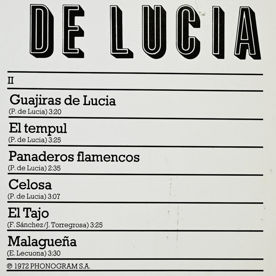 Long Play "Paco de Lucía" compilación alemana 1972