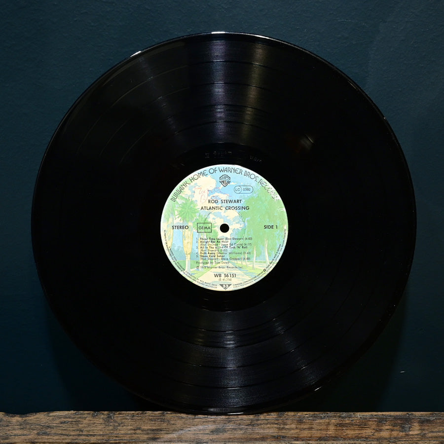 Long Play Atlantic Crossing de Rod Stewart edición alemana de 1975