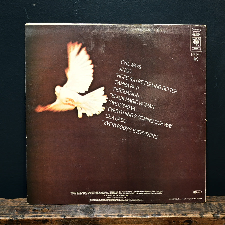 Long Play "Santana's Greatest Hits" versión inglesa de 1974