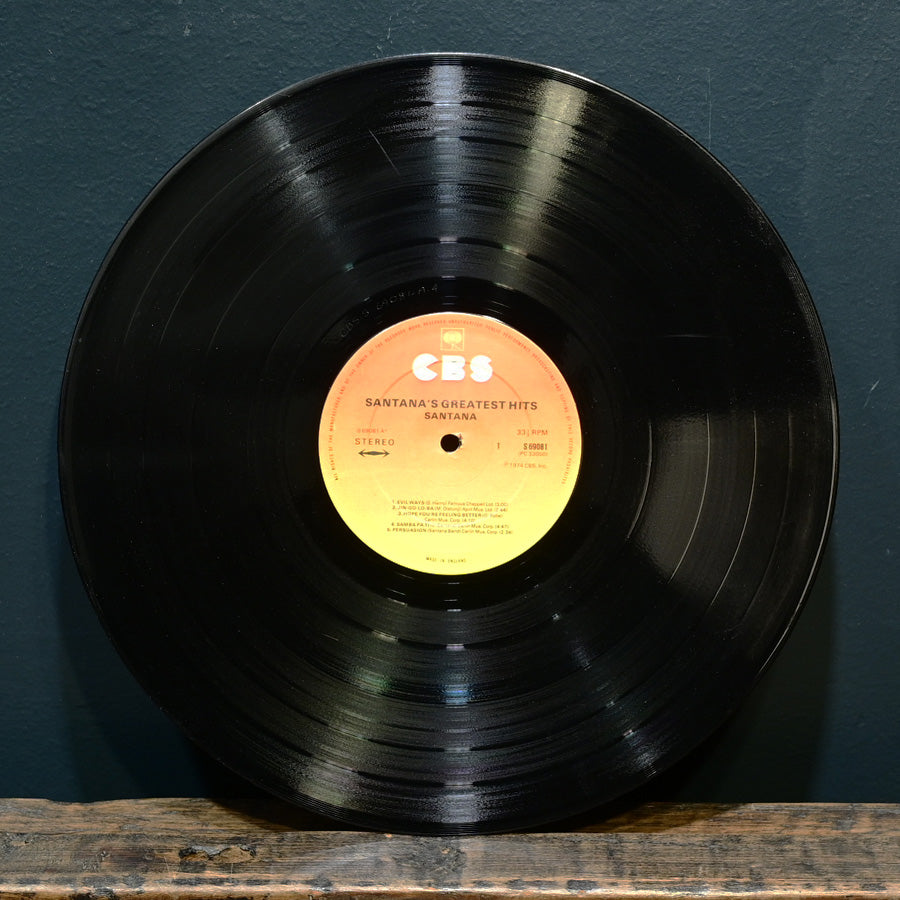 Long Play "Santana's Greatest Hits" versión inglesa de 1974