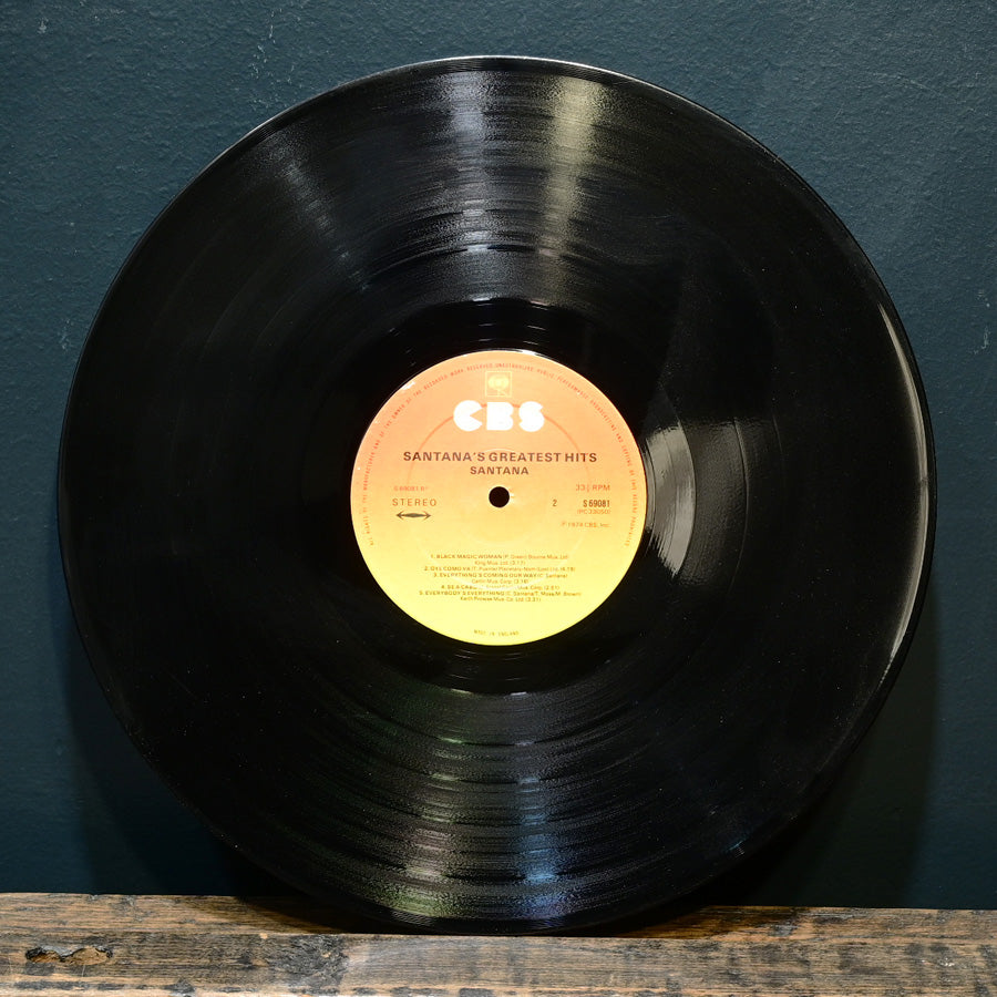 Long Play "Santana's Greatest Hits" versión inglesa de 1974