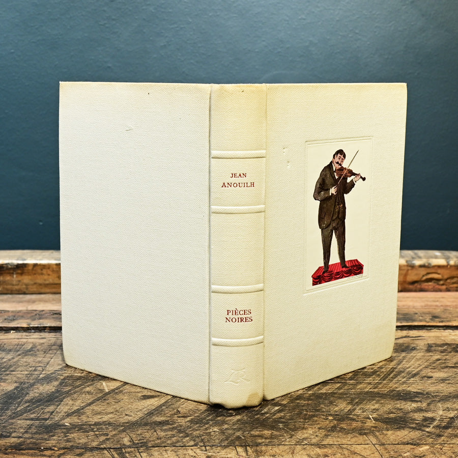 Libro "Pieces Noires" de Jean Anouilh edición numerada 1958