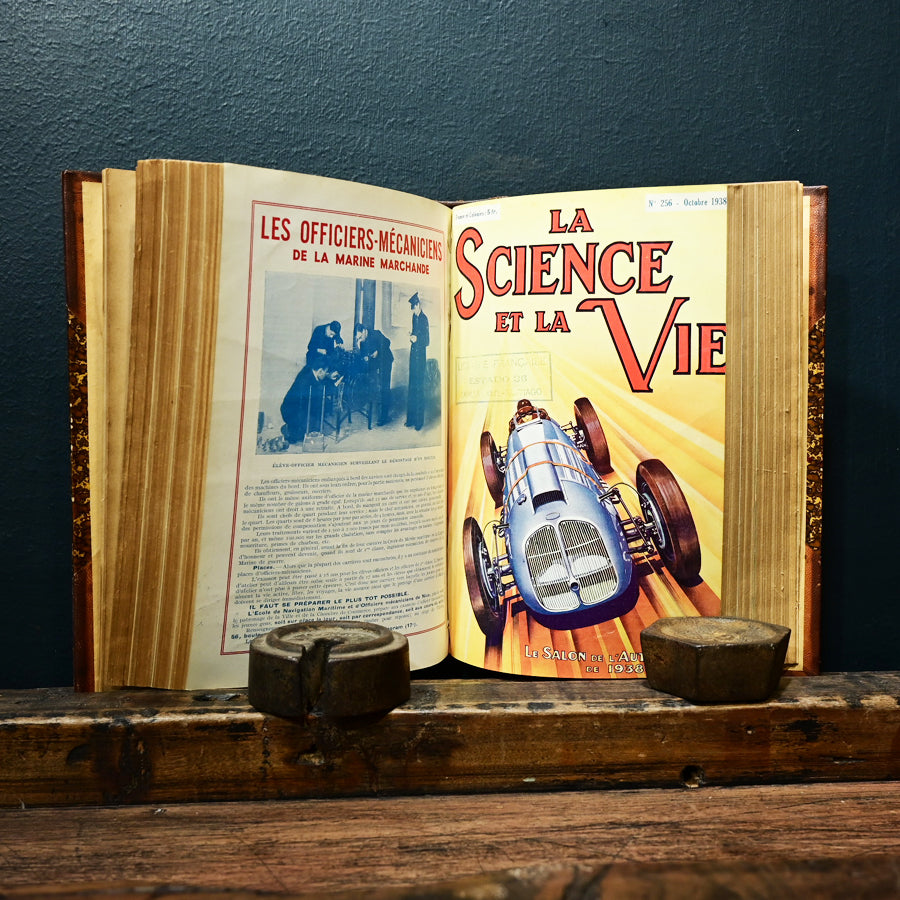 Revistas La Science et la Vie año 1938 empastados