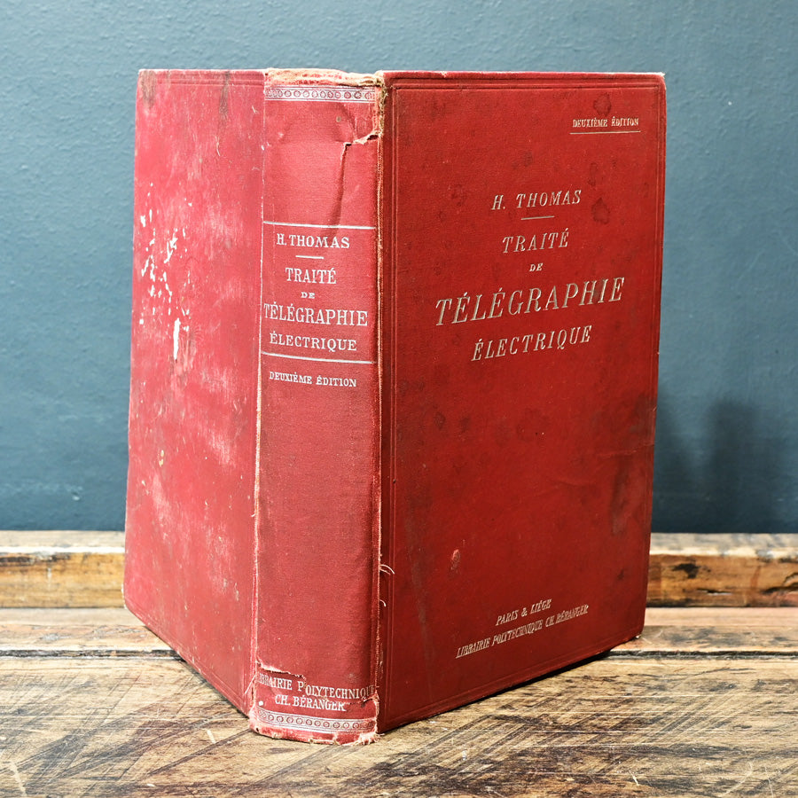 Libro "Traité de Telegraphie Electrique" H. Thomas 1922