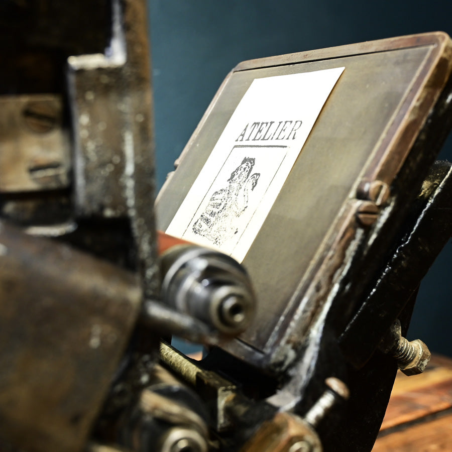 Maquina de impresión letterpress