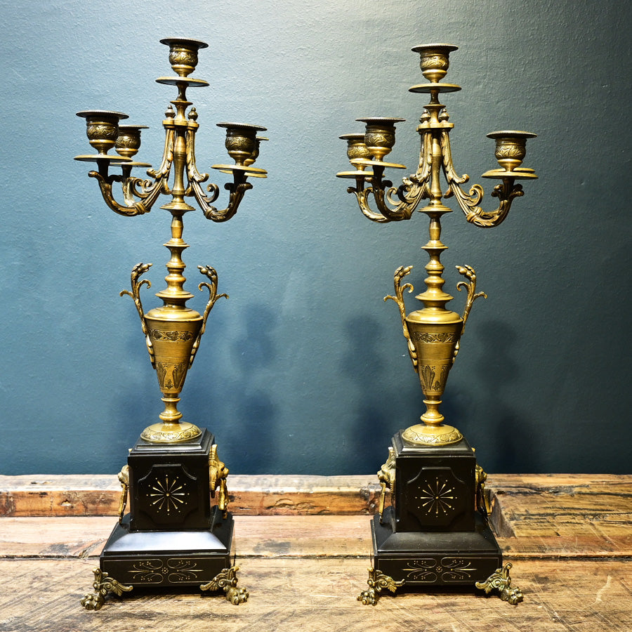 Par de candelabros estilo Napolón III