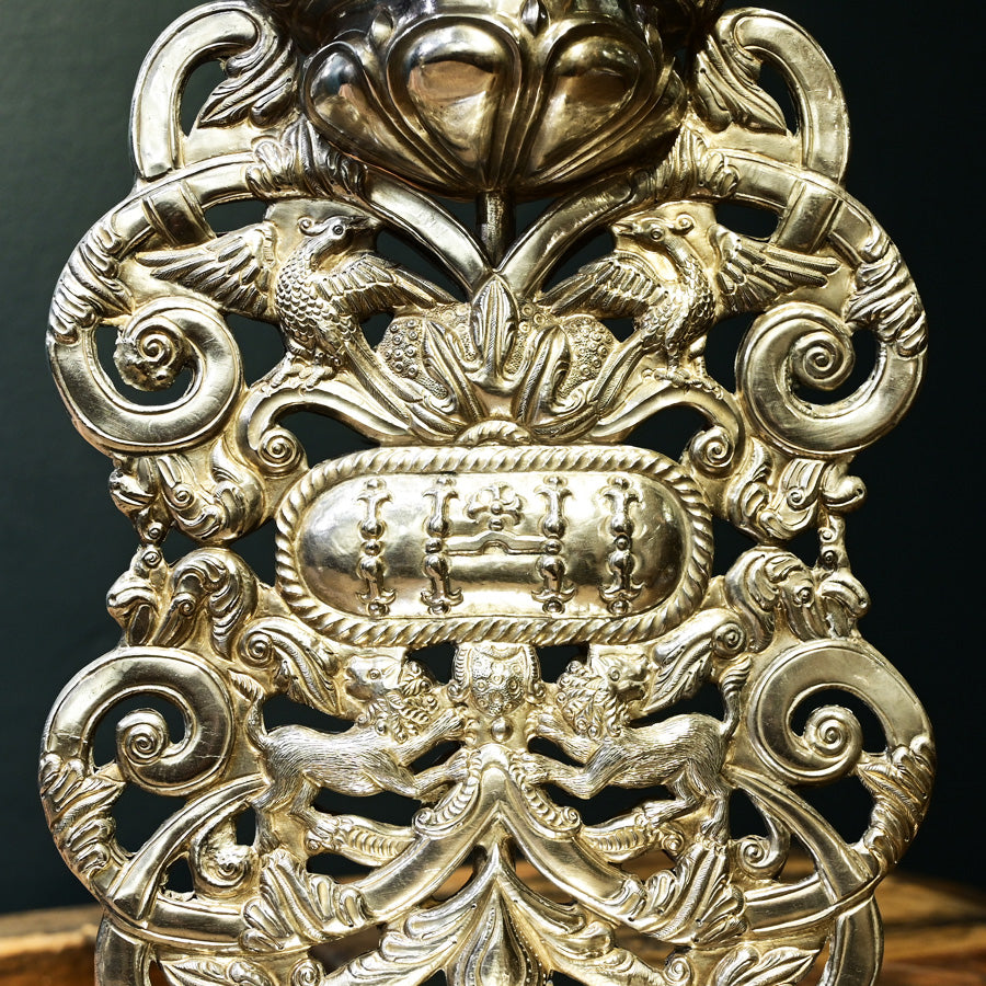 Par de candelabros de plata