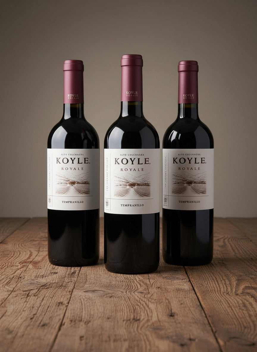 Vino Koyle Royal Tempranillo 2018 D.O. Colchagua Andes X 3 BOTELLAS