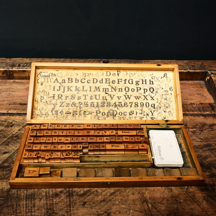 Set de impresión de letras